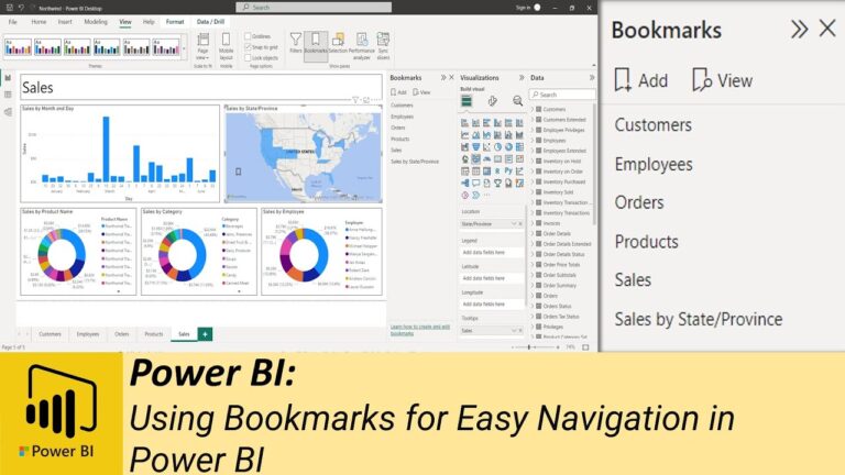 How to Use Bookmarks for Easy Navigation in Power BI