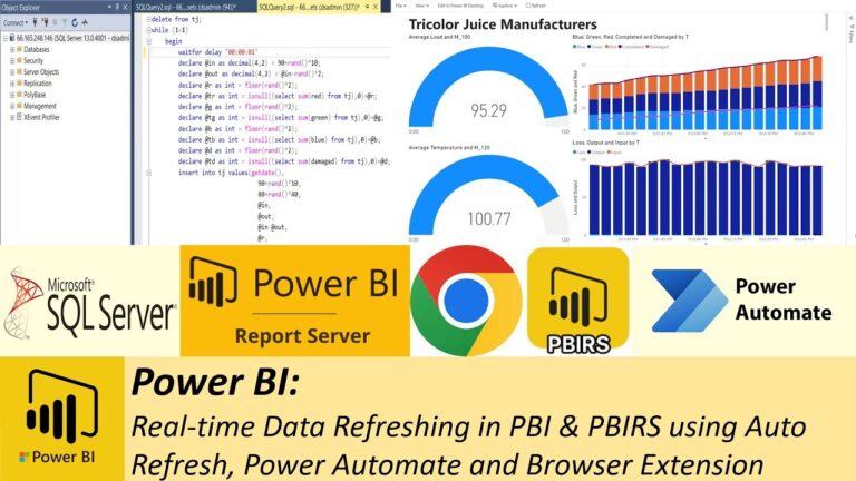 Real-time Data Refreshing using Auto Refresh, Power Automate and Browser Extension
