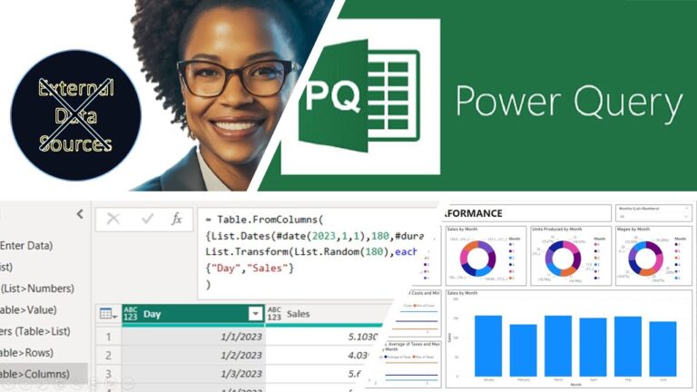 Creating Dashboards without External Data Sources using Power Query M Language