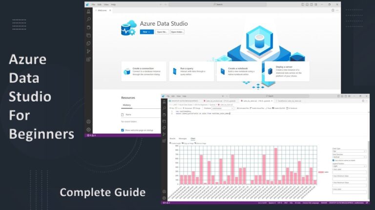 Azure Data Studio – Complete Guide for Beginners including SQL, Python, Sanddance and Dashboards