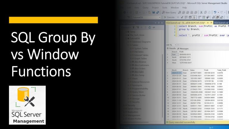 SQL Group By vs Window Functions: The ONE Difference That Matters