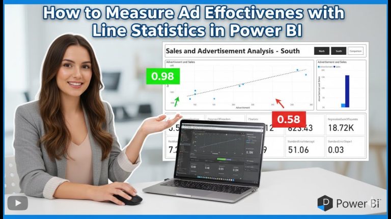 Power BI: How to Measure Ad Effectiveness with Line Statistics in Power BI
