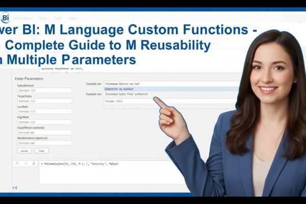 Power BI: M Language Custom Functions – The Complete Guide to M Reusability with Multiple Parameters