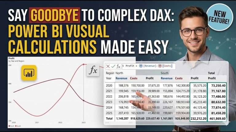 Power BI: Say Goodbye to Complex DAX – Visual Calculations Made Easy